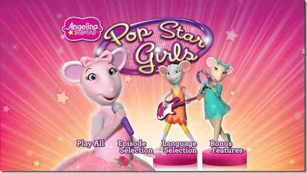 AAngelina Ballerina Pop Star Girls DVD