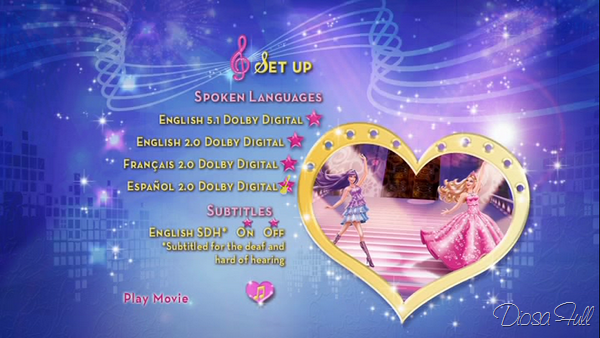 "dvd Barbie The Princess and the popstar"