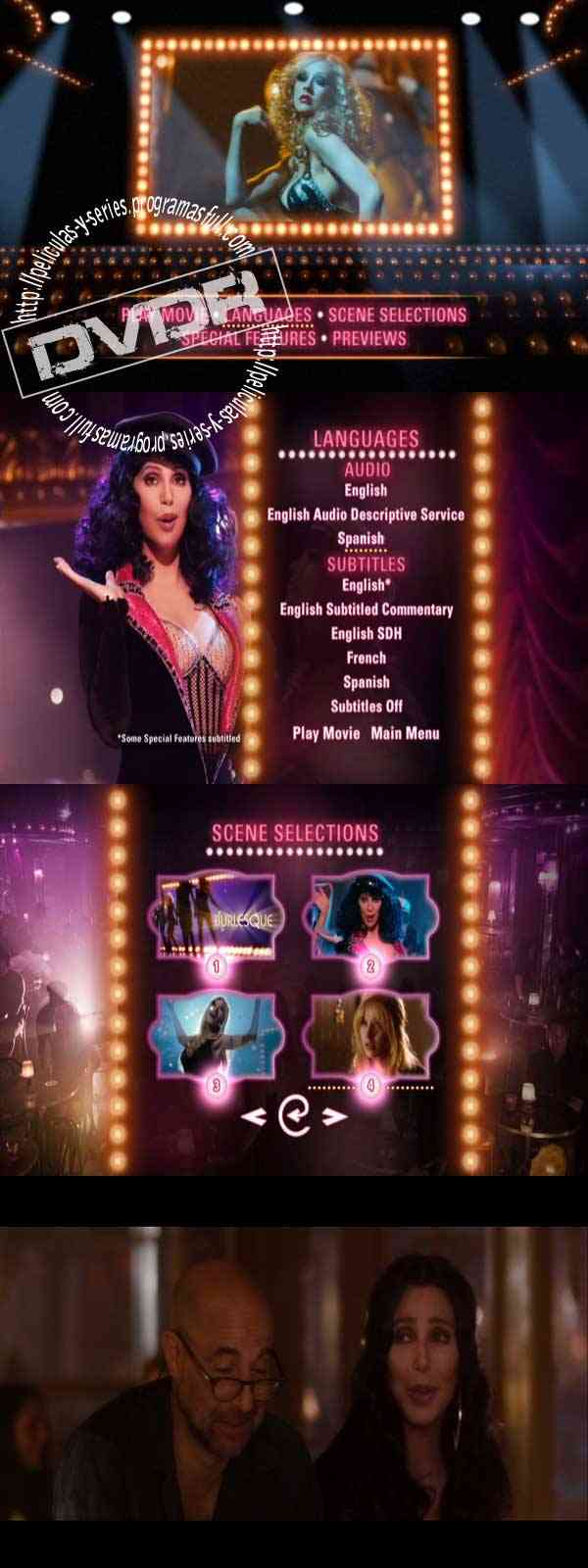 "Burlesque DVD Latino"