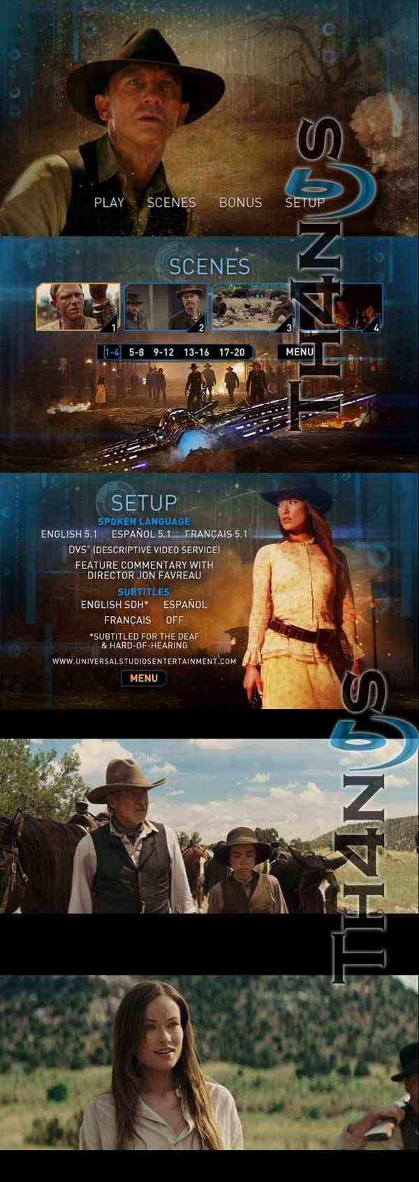 "Cowboys & Aliens DVD Latino"