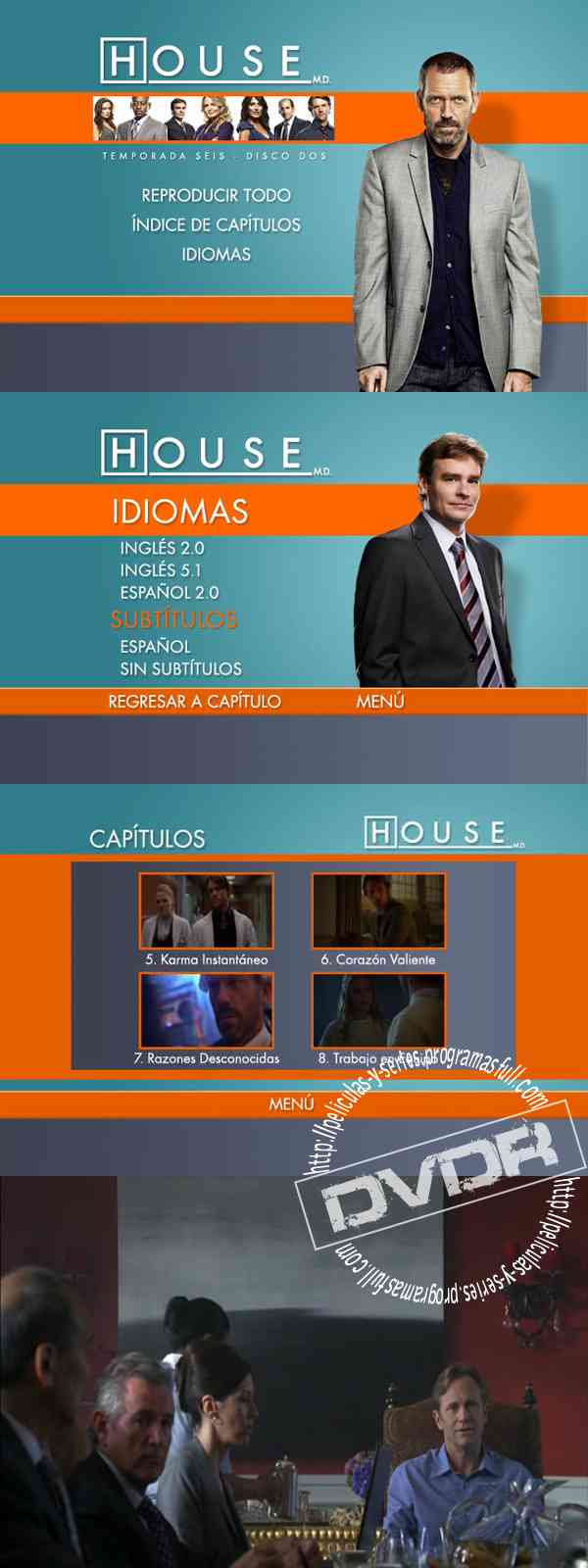 "House Season 6 DVD 2 Latino"