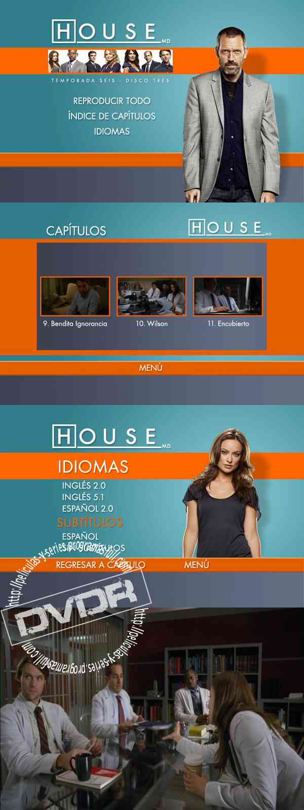 "House Season 6 DVD 3 Latino"