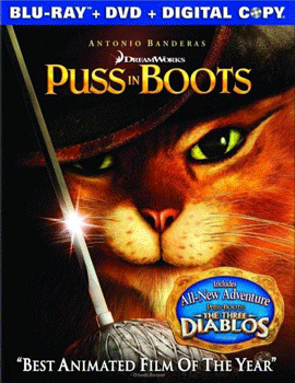 "Puss In Boots 2011 Blu-Ray"