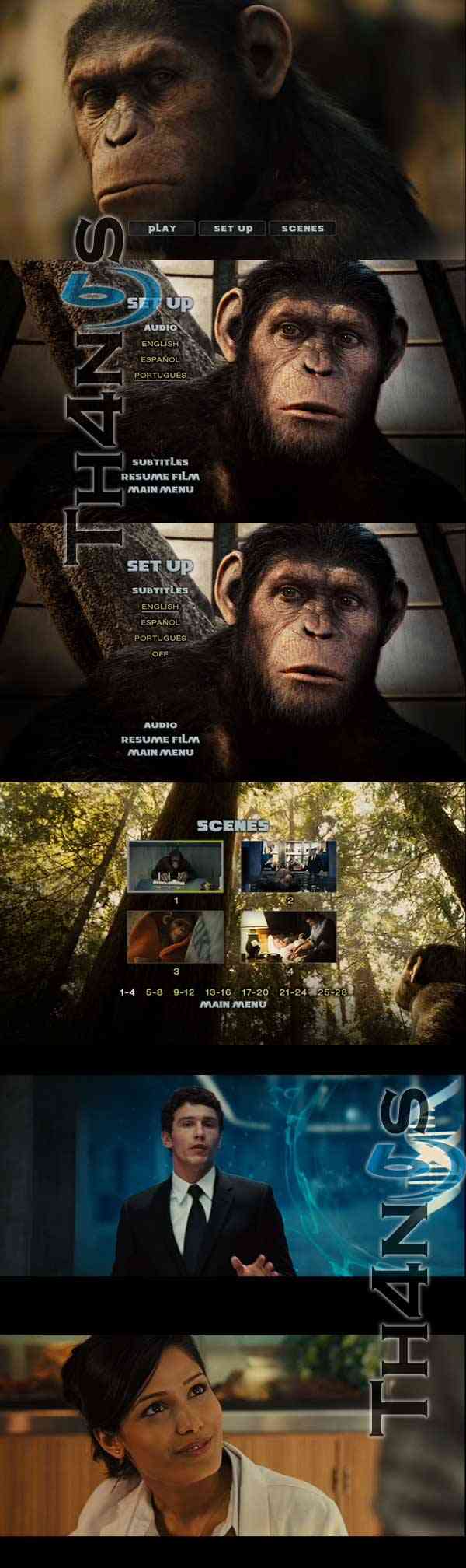 "Rise of the Planet of the Apes DVD-9 R4"